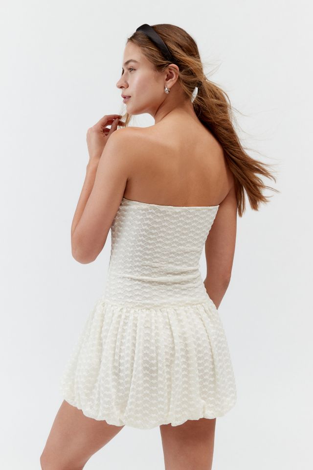 Motel Cryolan Bubble Hem Mini Dress #1