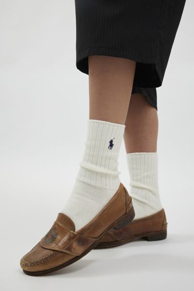 POLO RALPH LAUREN BASIC CREW SOCK IN CREAM, WOMEN'S AT URBAN OUTFITTERS 