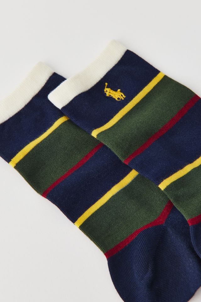 Polo Ralph Lauren Preppy Stripes Crew Sock #1