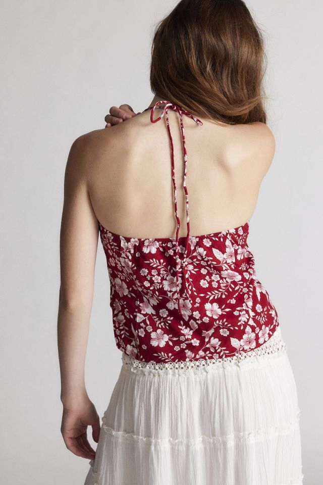 Motel Metra Flyaway Halter Top | Urban Outfitters