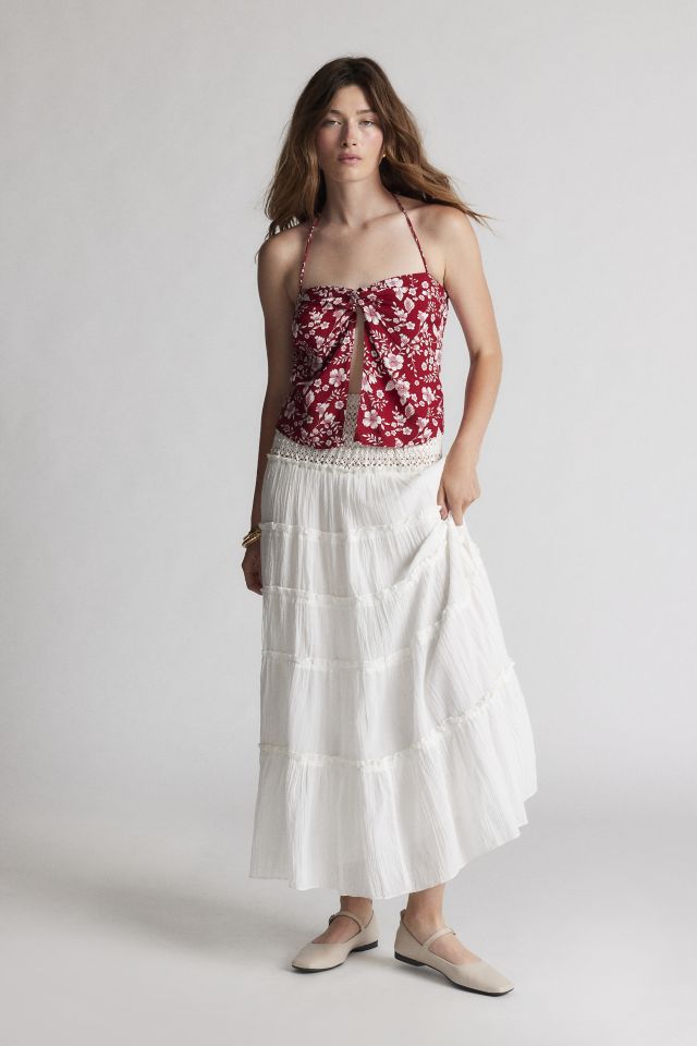 Motel Metra Flyaway Halter Top | Urban Outfitters