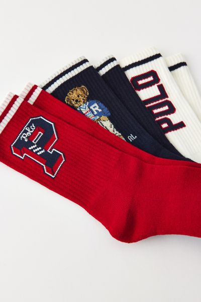 Polo Ralph Lauren Preppy Sport Crew Sock 3-Pack