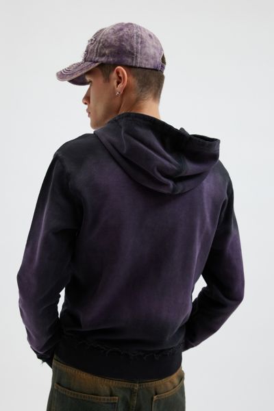 Jaded London Dye Wash Full Zip Sweatshirt