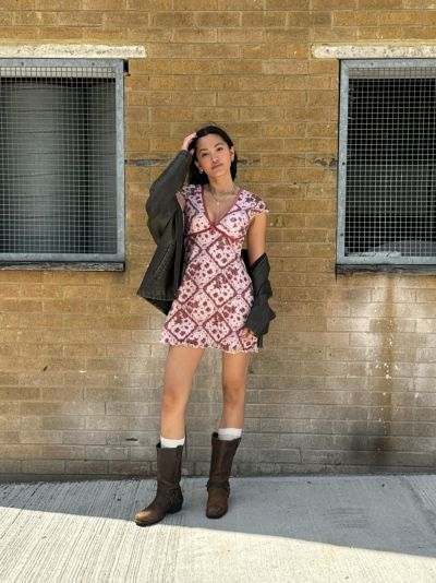 Kimchi Blue Madison Patchwork Mini Dress