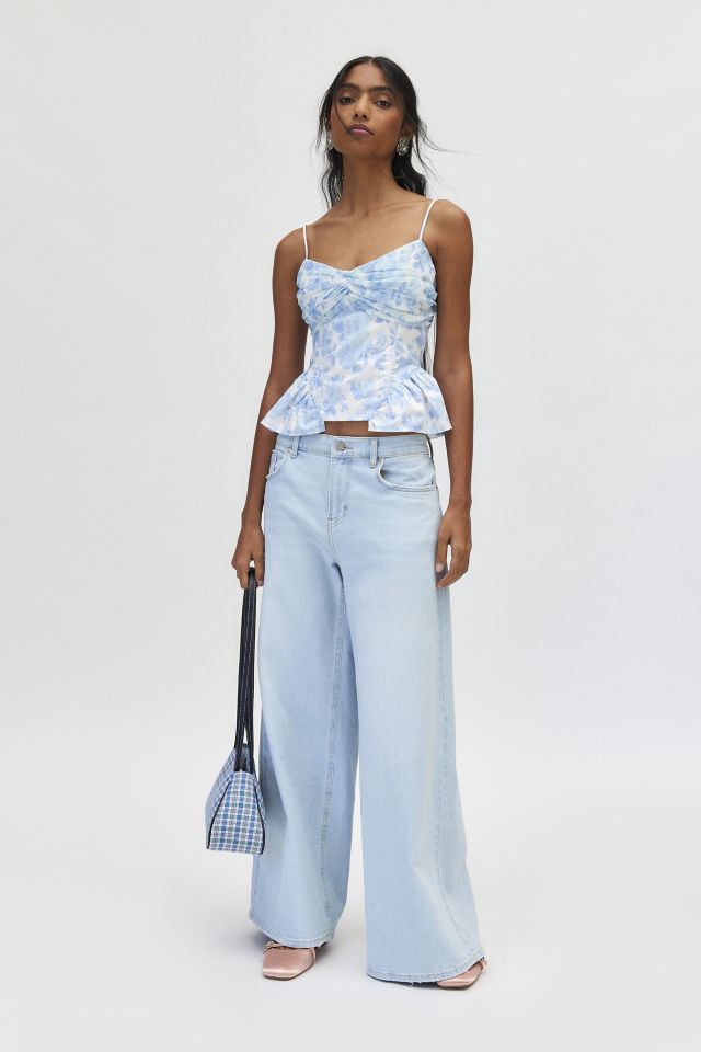 For Love & Lemons Oliver Floral  Tie Back Corset Top #2