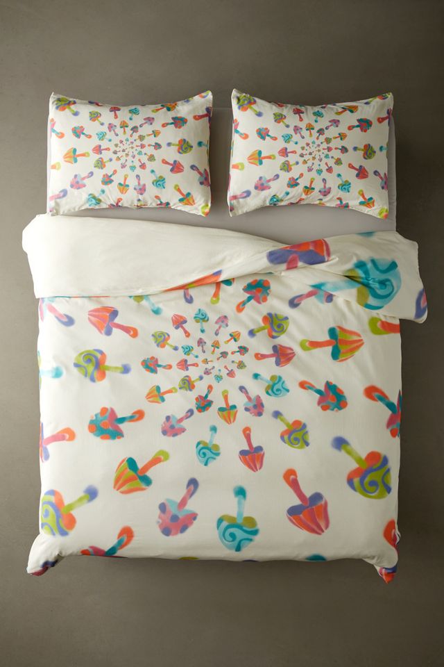 Trippy Mushroom Duvet Cover Urban Outfitters