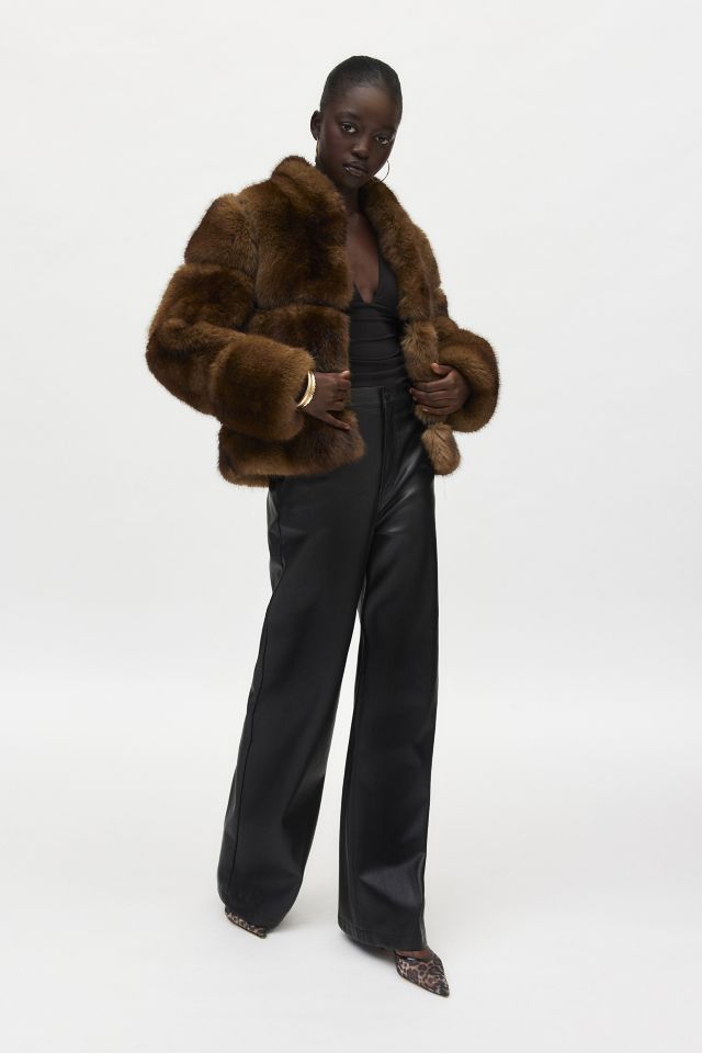Apparis Sai Faux Fur Short Coat #1