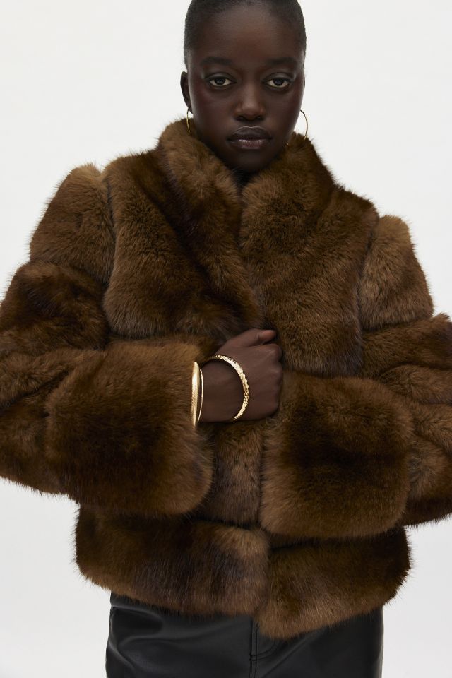 Apparis Sai Faux Fur Short Coat #2