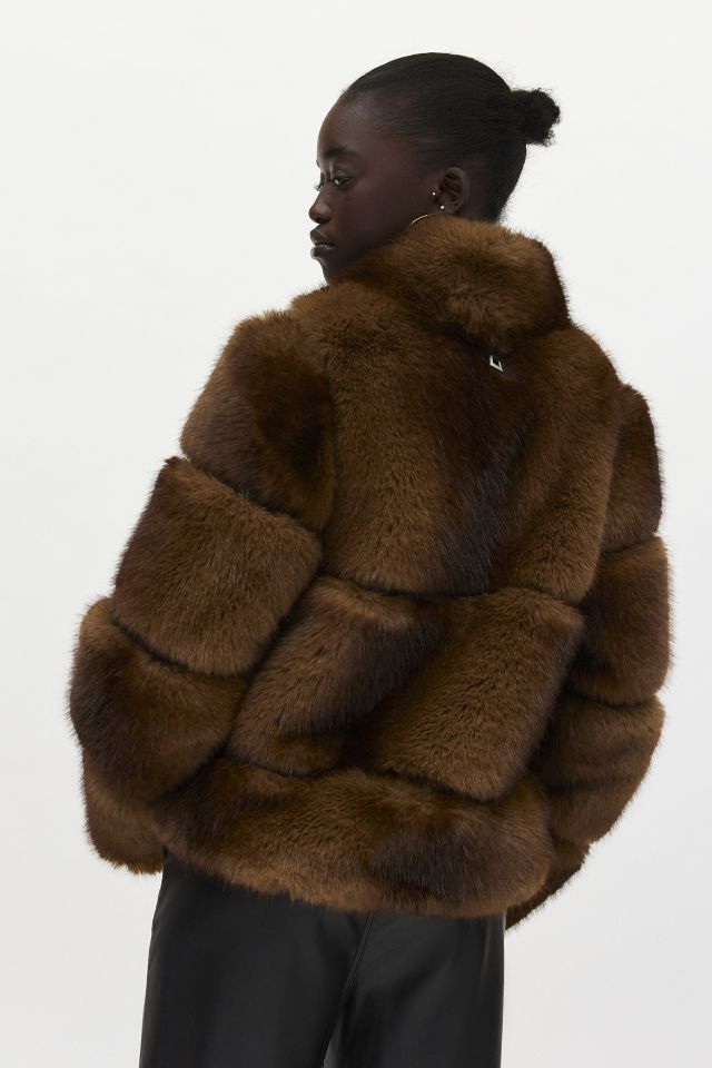 Apparis Sai Faux Fur Short Coat #4