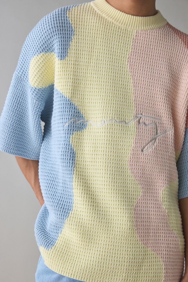 Mouty Puff Knit Pullover Short Sleeve Sweater #3