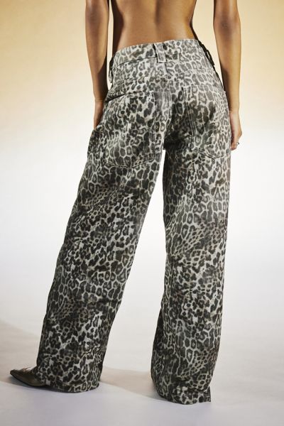 Jaded London Leopard Fade Colossus Jean