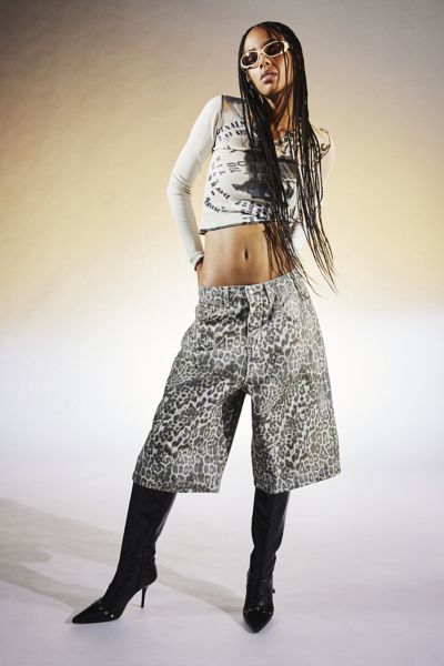 Shop Leopard Fade Colossus Jeans | Jaded London | Clothing