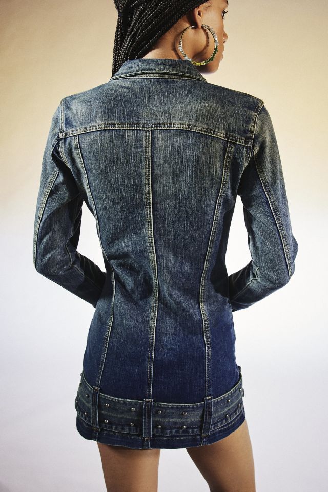 jaded london Denim Mini Dress ワンピース Jaded London Steel City Belted Denim Mini Dress | Pacific City