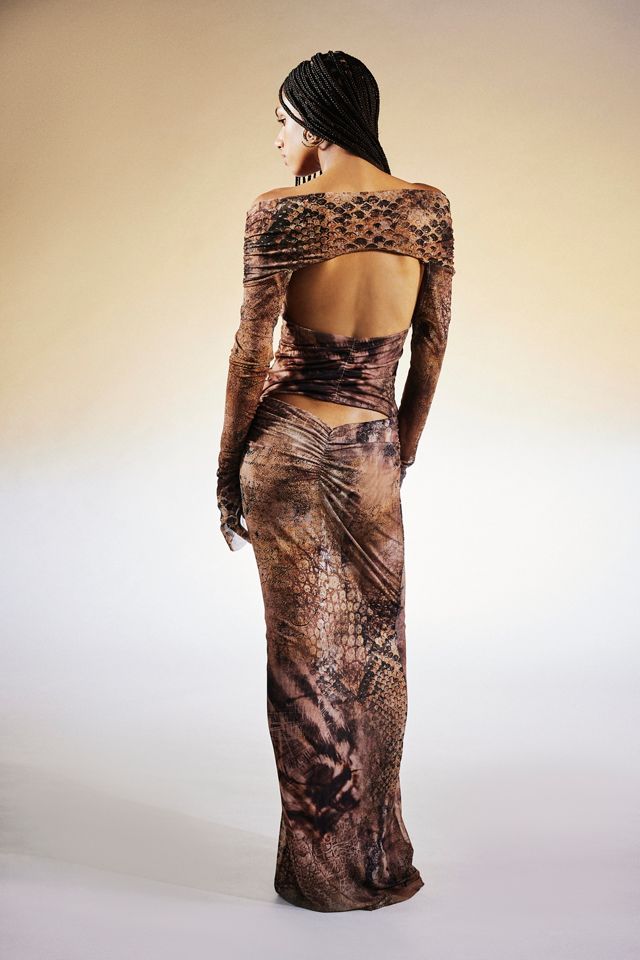 Jaded London Dahna Macram Mesh Maxi Dress | Urban Outfitters