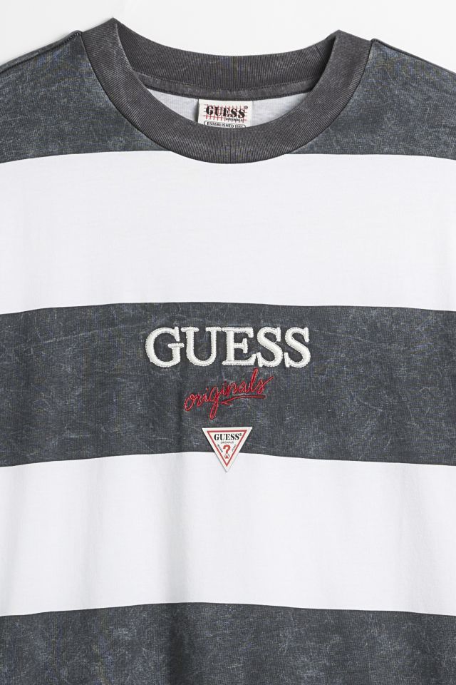 GUESS ORIGINALS Block Stripe Long Sleeve Tee #1