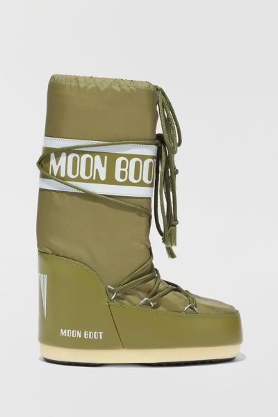 Moon Boot Icon Nylon Boot In Khaki, Women's At Urban Outfitters In Khaki