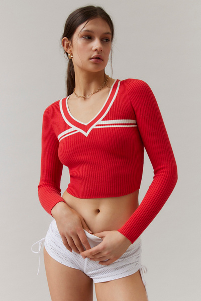 quot;As Is" LOGO by Lori Goldstein Jaspe Knit Top with Pleated Front & Pockets