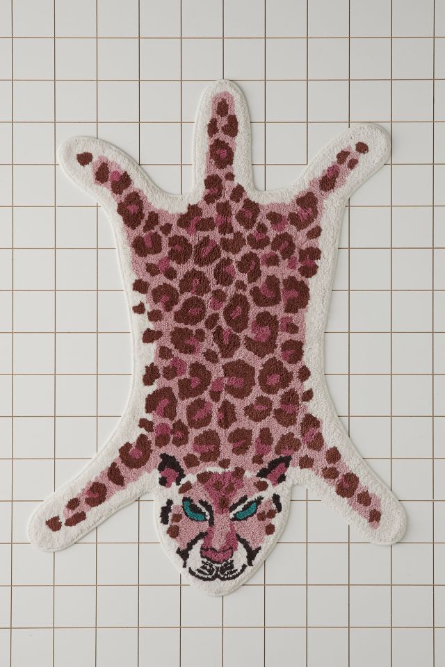 Leopard Tufted Bath Mat #1