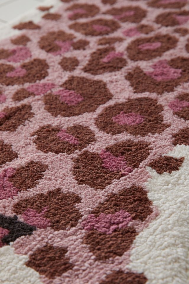 Leopard Tufted Bath Mat #2