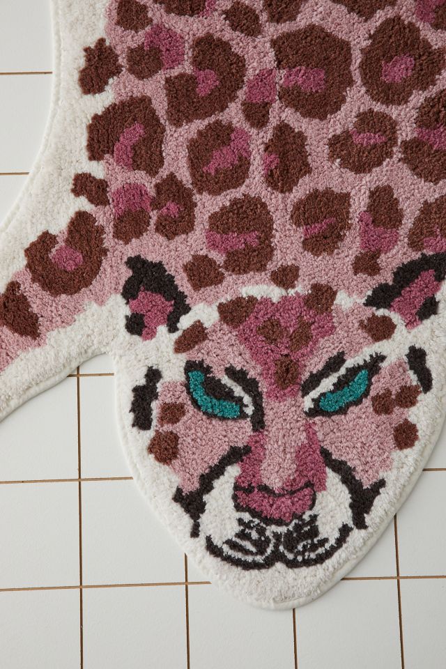 Leopard Tufted Bath Mat #3