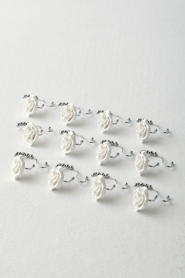 Rose Icon Shower Curtain Ring Set #1