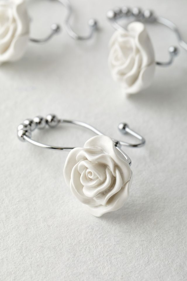 Rose Icon Shower Curtain Ring Set #2