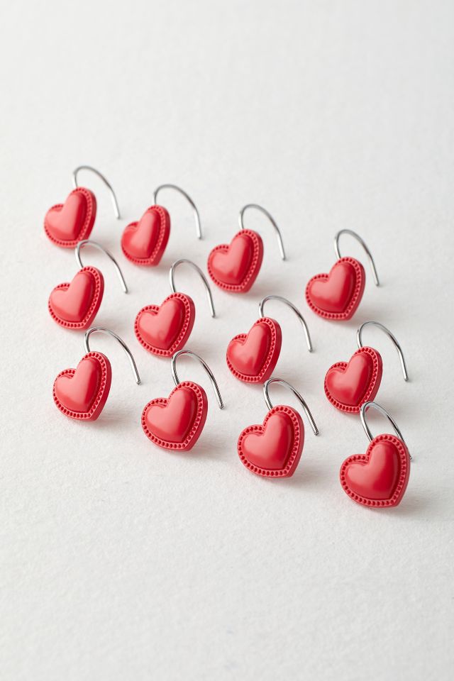 Heart Icon Shower Curtain Ring Set #1
