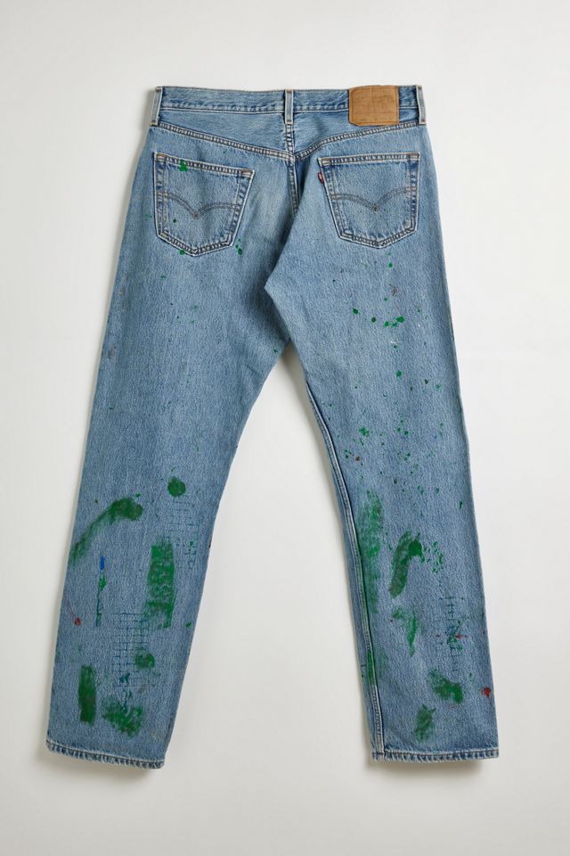 Vintage Paint Splatter Denim Jean Urban Outfitters