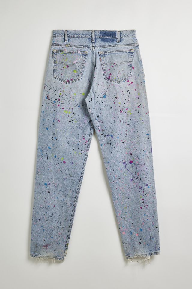 Vintage Paint Splatter Denim Jean #1