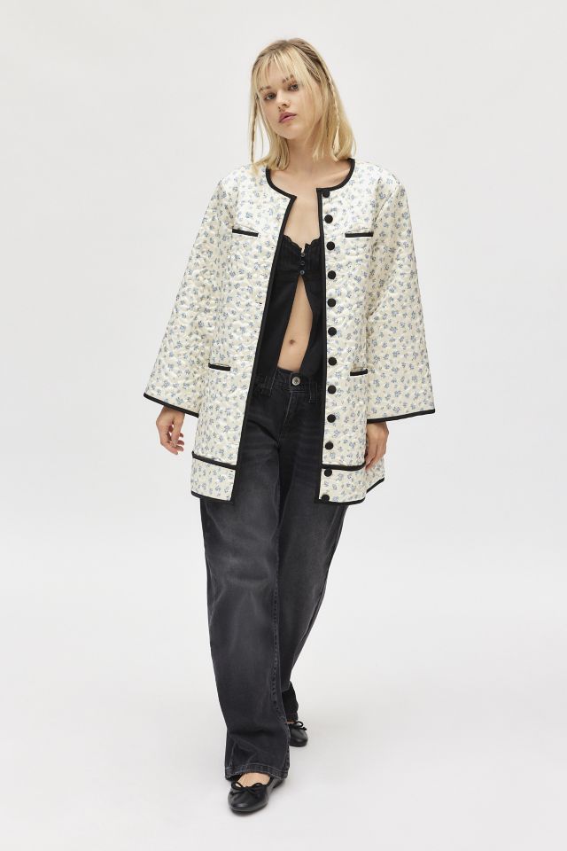 For Love & Lemons Jardin Quilted Floral Jacket #1