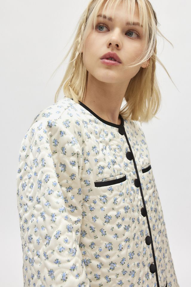 For Love & Lemons Jardin Quilted Floral Jacket #3