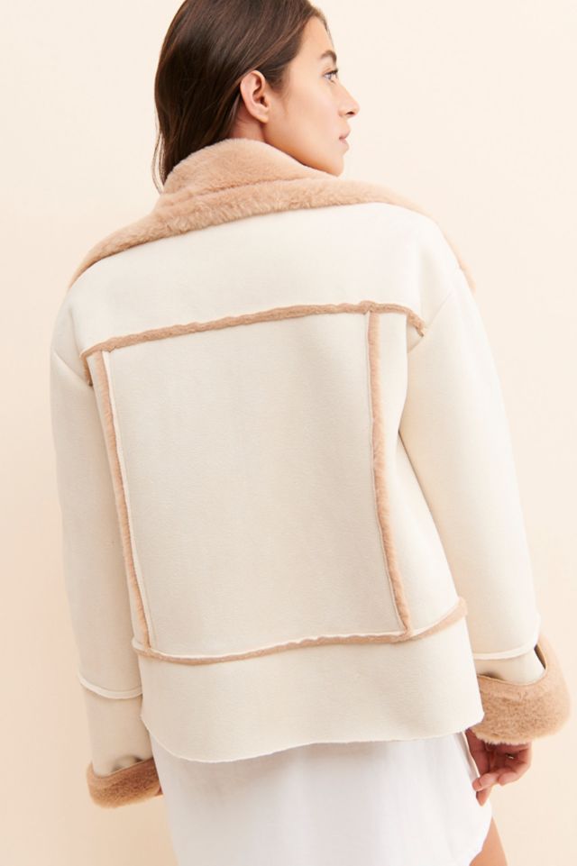 Fate Faux Suede Faux Fur Moto #1