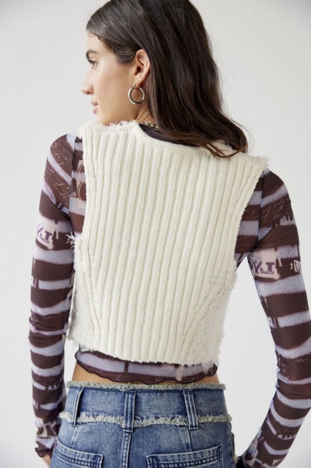 Betty Fuzzy Sweater Vest #1