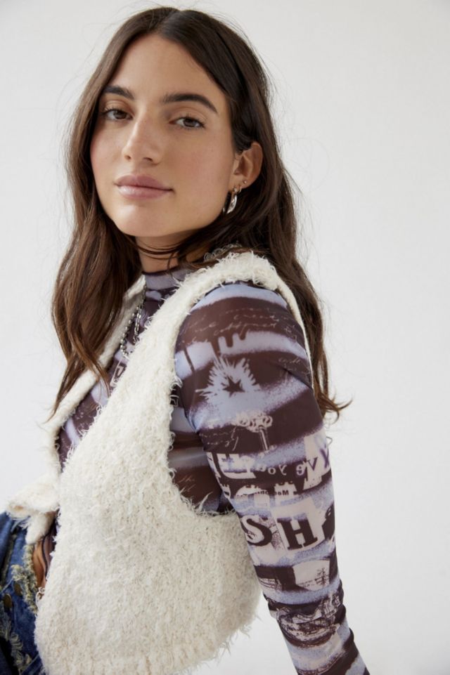 Betty Fuzzy Sweater Vest #2
