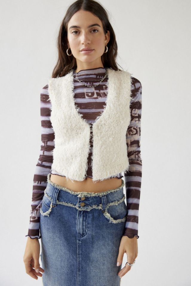 Betty Fuzzy Sweater Vest #3