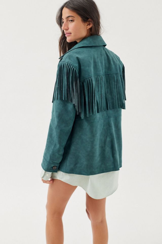 Willie Faux Suede Fringe Jacket #2