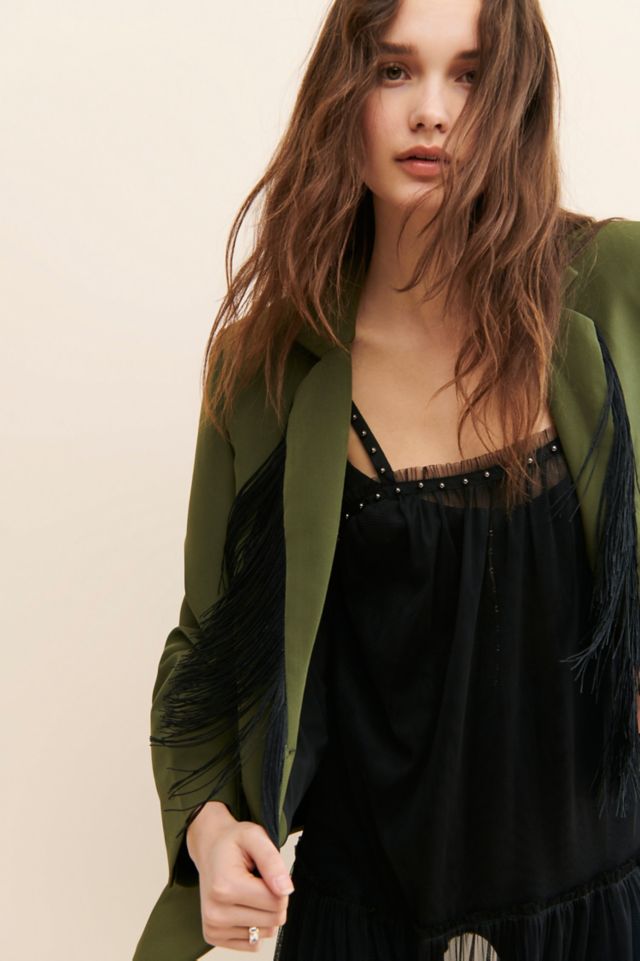 Sister Jane Arthur Oversized Fringe Blazer #2