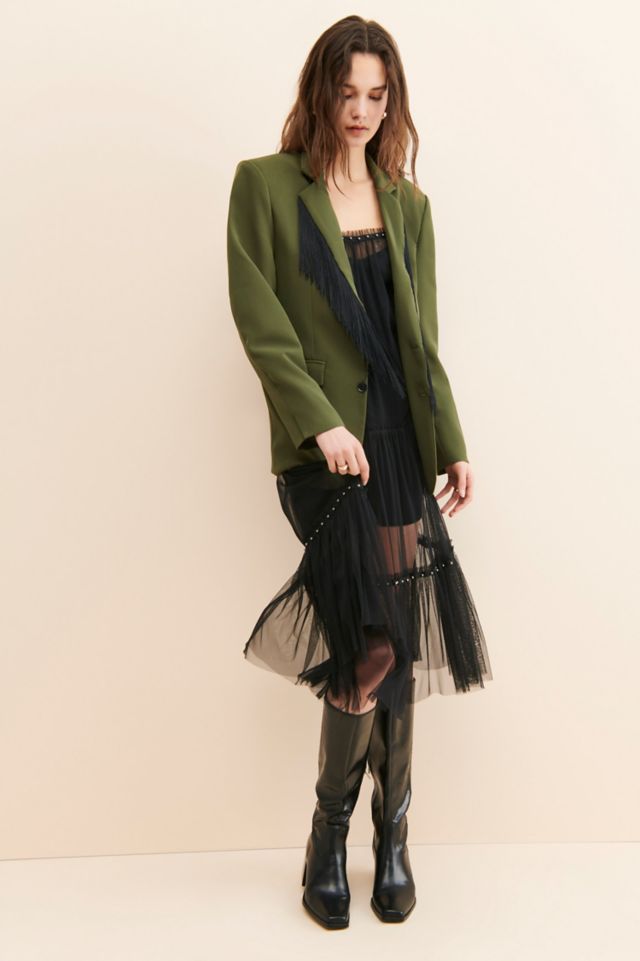 Sister Jane Arthur Oversized Fringe Blazer #3