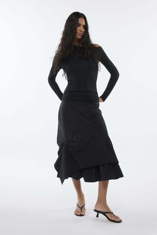 Geel Prima Asymmetric Midi Skirt #2