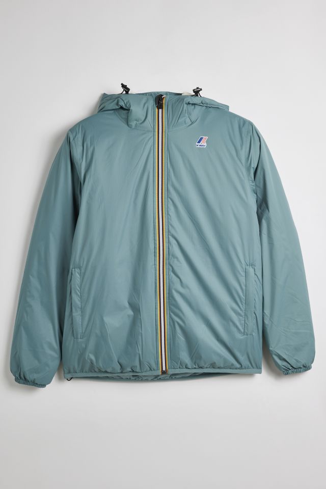 K-Way Claude Orsetto Fleece Lined Windbreaker Jacket #1