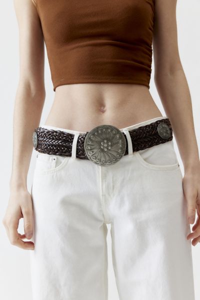 Western Braided Leather Belt