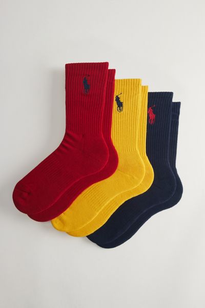 Polo Ralph Lauren Classic Embroidered Logo Crew Sock 3-Pack