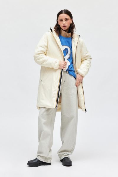 K-Way Eiffel Orsetto Fleece Lined Hooded Windbreaker Jacket