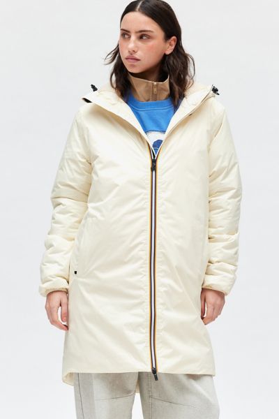 K-Way Eiffel Orsetto Fleece Lined Hooded Windbreaker Jacket