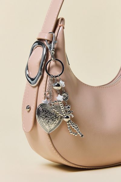 Silence + Noise Bow Charm Dangle Keychain