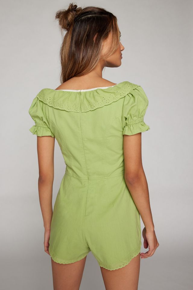 Kimchi Blue Luca Alexa Lace Trim Romper #3