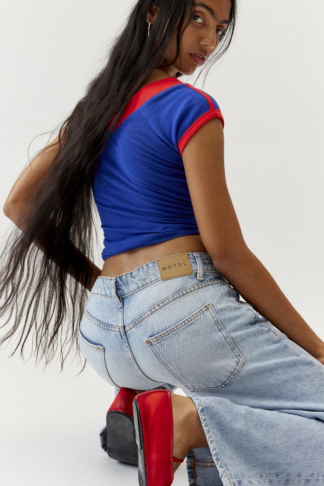 Motel Roomy Extra Wide LowRise Jean Urban Outfitters