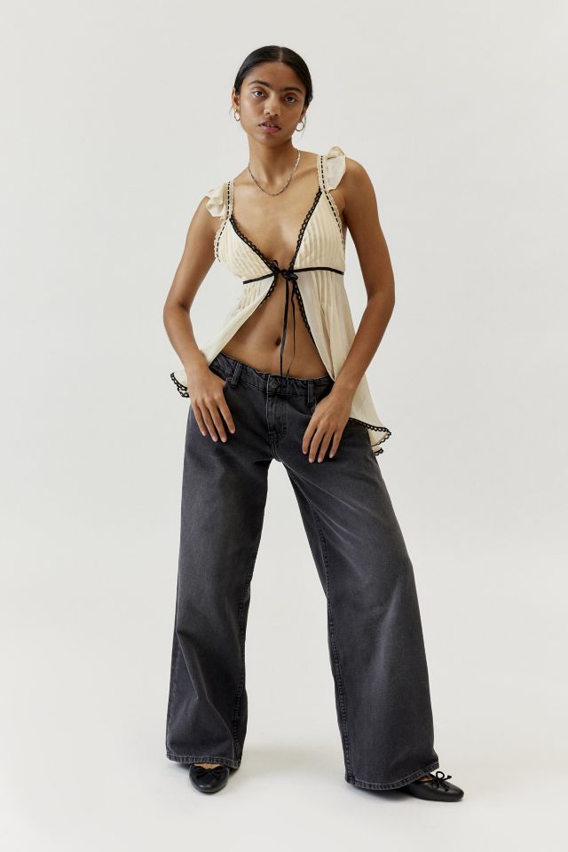 Motel Roomy Extra Wide Leg Low-Rise Jean