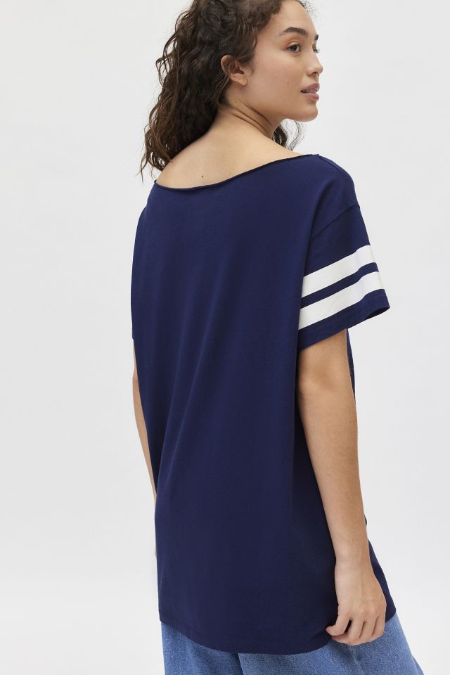 71 Jersey Graphic Off-The-Shoulder T-Shirt Dress | Urban