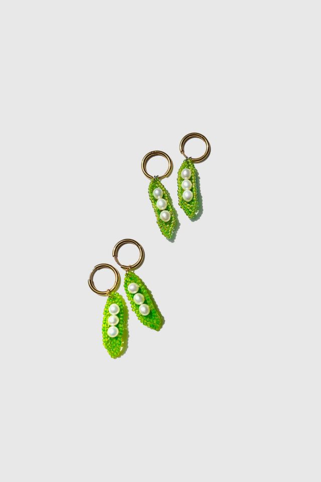 Dream Song Beaded Veggie Earrings #1